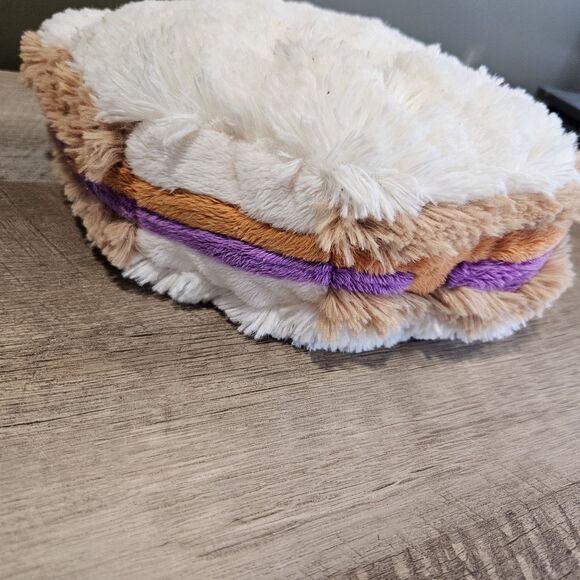 Squishable Comfort Food Peanut Butter & Jelly Sandwich Plush Toy Large - Picture 2 of 7